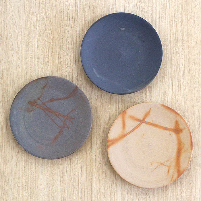 備前焼作家 高木純 プレート 15cm 3カラー
