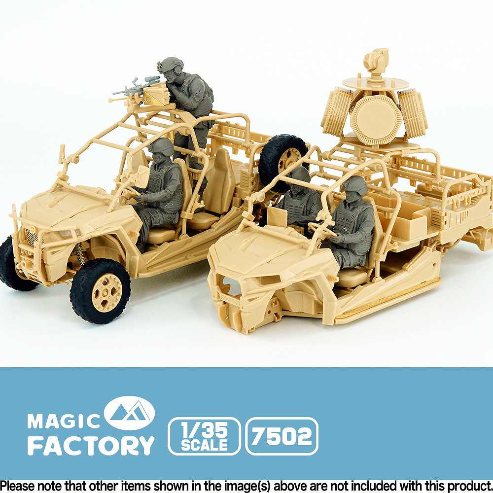 7502 1/35 USMC MRZR D4 クルー フィギュア (4体セット、レジン製