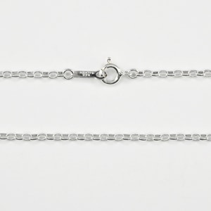 001RLO035 SV925製長甲丸チェーン 線径0.35mm太さ1.5mm - 卸シルバー