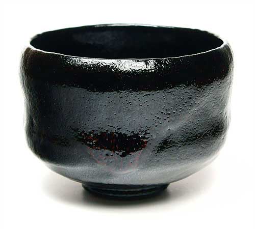 茶道具 楽茶碗】 黒楽茶碗 松楽窯作 | 常用茶碗 - CHATOWA 茶と和 抹茶