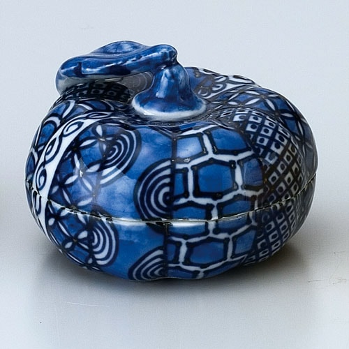 茶道具 香合】 香合 染付 蜜柑 高野昭阿弥作 | 香合（こうごう