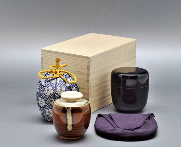 茶通箱セット 裏千家用 「仕服付茶入・棗・大津袋」 | 茶通箱