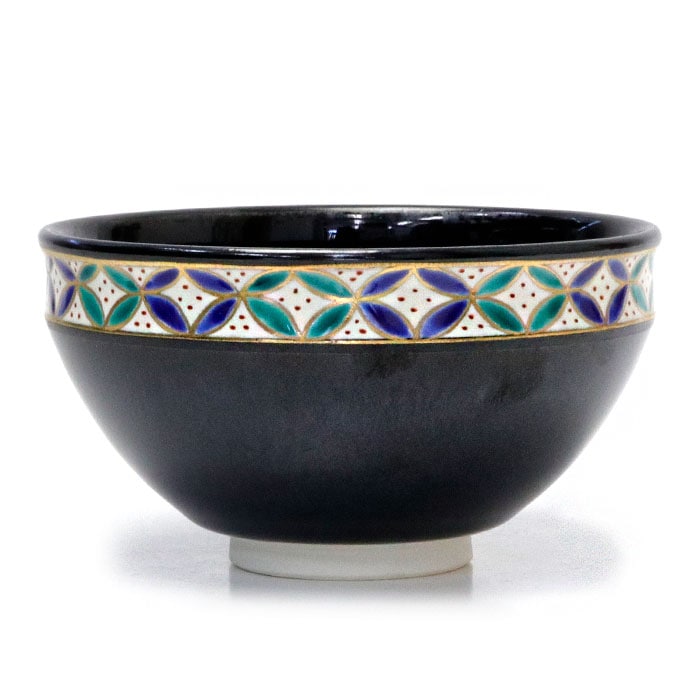 抹茶碗 天目型 黒仁清 七宝 田中香泉作 | 抹茶碗 - CHATOWA 茶と和