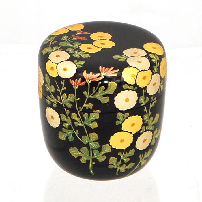 茶道具】中棗 菊蒔絵 佐々木麗峰 作 桐箱入り | 令和7年 秋の茶道具