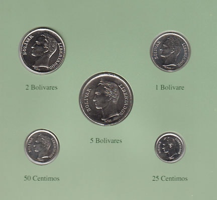 ベネズエラ 5種 | 世界のコイン,国別セット,N～Z | i-Coins Next