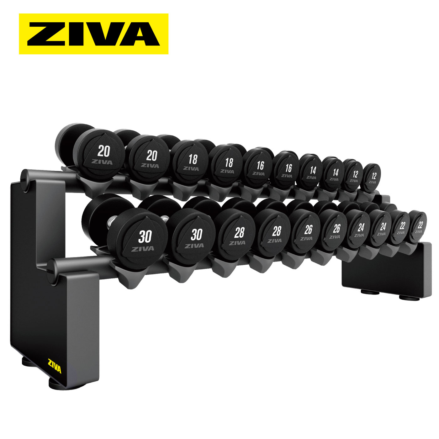 EX 10ペア ダンベルラック（20個収納）｜業務用ダンベルラック