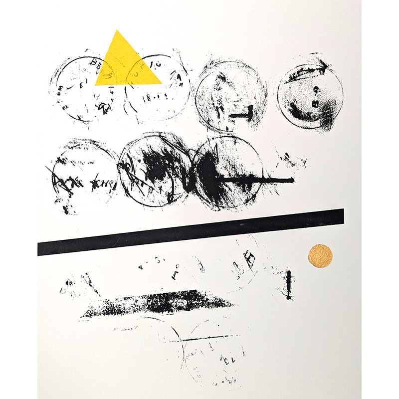 シルクスクリーン Yoko Inoue silk03_黄 | ギフト・雑貨 | イズミ