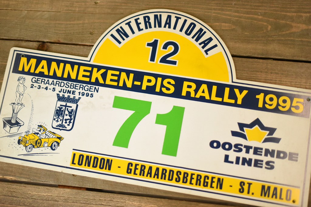 103736 ラリープレート ヴィンテージカークラブ ナンバー 記念プレート