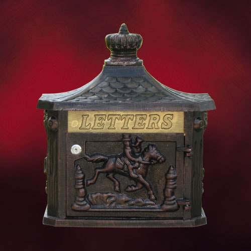 廃番】壁付けアンティークポスト （アンティーク・メールボックス