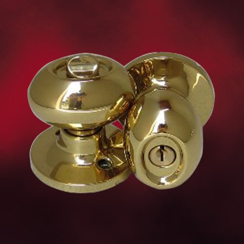 廃番】アンティークドアノブ（内鍵） INK-6093PB-ET | ドア・建具関係