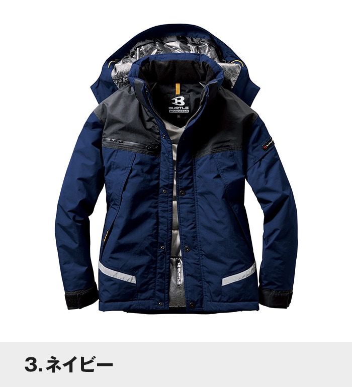BURTLE バートル 7610 防水防寒ジャケット 秋冬用 メンズ 作業服 作業