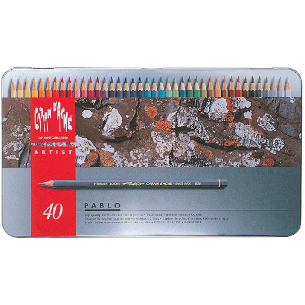 カランダッシュ 色鉛筆 パブロ 40色缶入｜【カランダッシュ/CARAN D