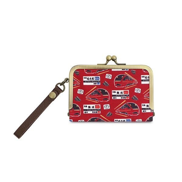 ストラップ付横型がま口パスケース ひのとり | 鉄道グッズ | いろどり