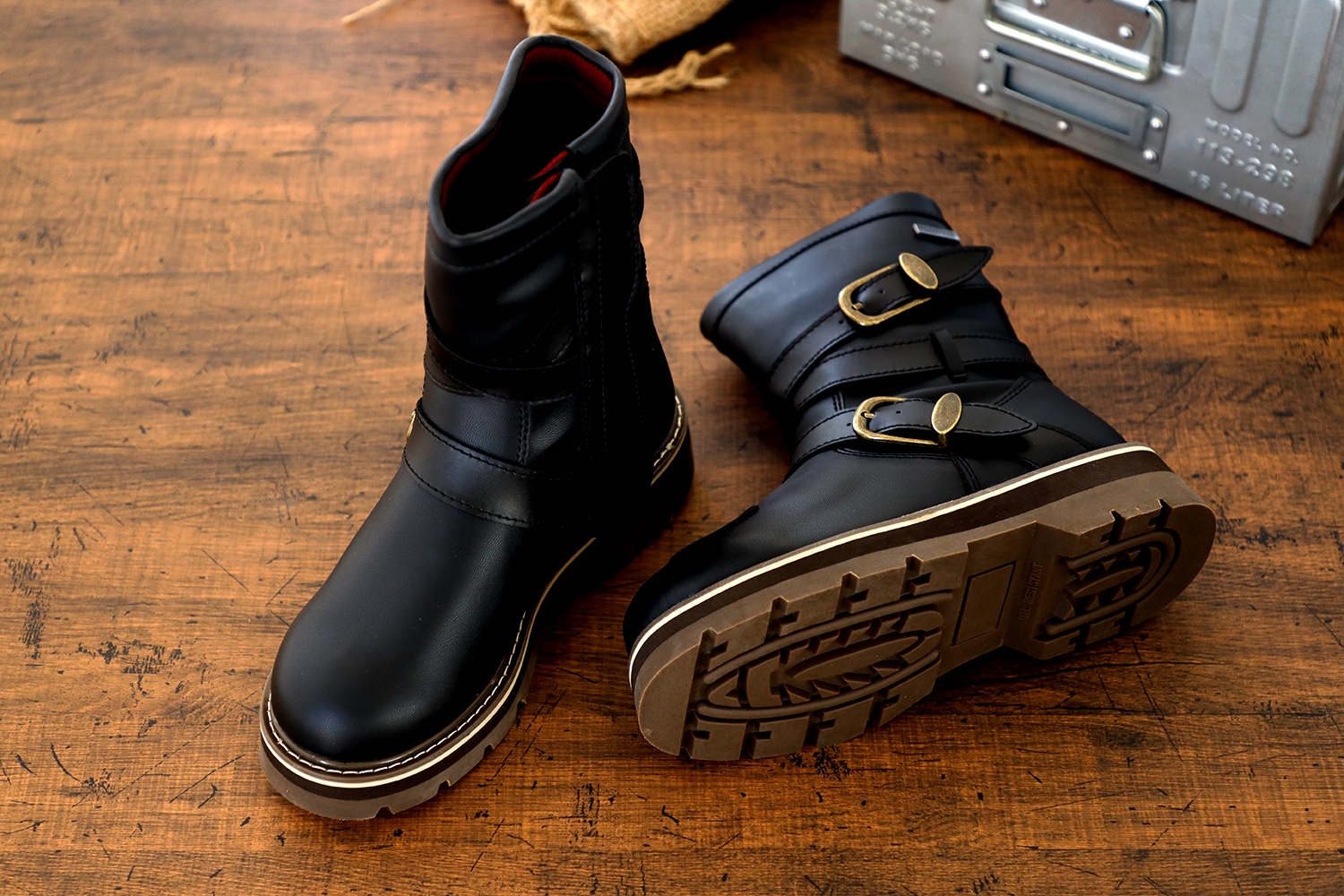 再入荷】ROB-202 防水ライディングハイソールブーツ Rosso StyleLab