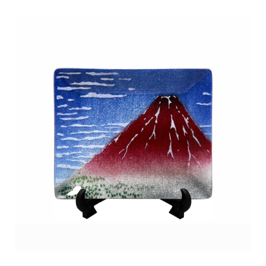 七宝焼き 日本の伝統美 飾皿 43 富嶽（ふがく） | 縁起物・浮世絵