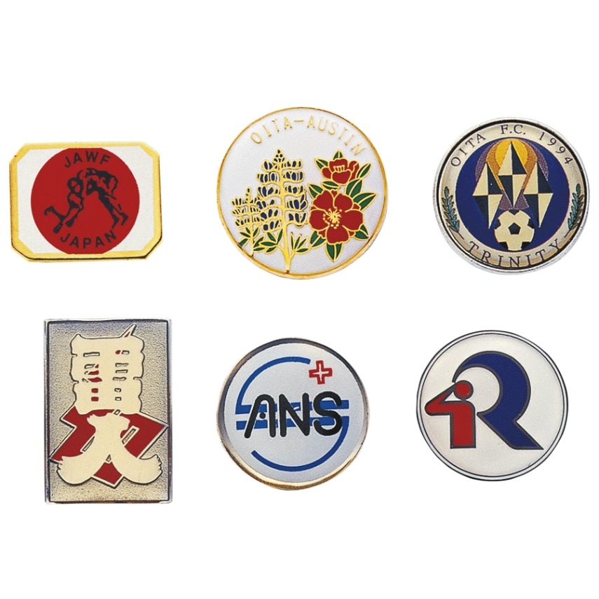 社章 ラッカーエポ仕上げ（100個作成時の参考単価） | 社章