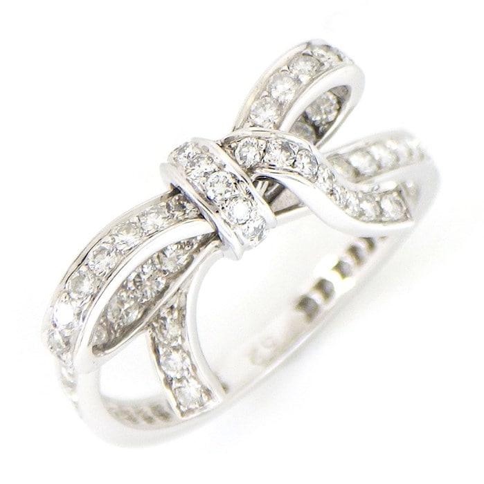 クリスチャンディオール Christian Dior】リング ボウ リボン モチーフ