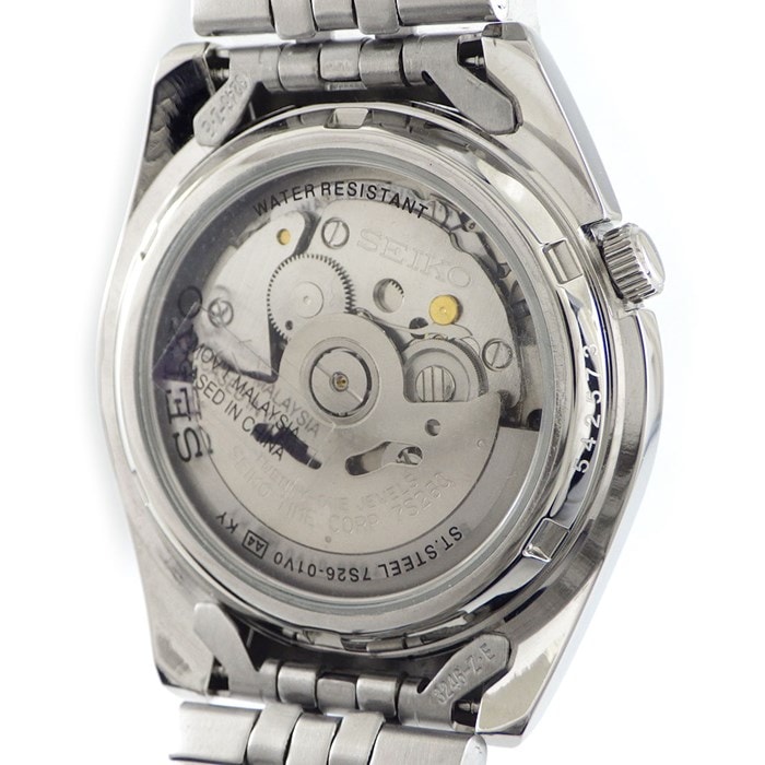 セイコー SEIKO 腕時計 セイコー5 7S26-01V0 ブラック文字盤 黒 夜光