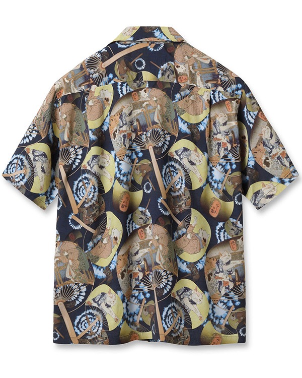 SUN SURF サンサーフ アロハシャツ SS39324 猫のすゞみ 128 NAVY