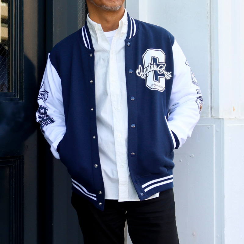 キャプテンサンタ》スウェットスタジアムジャンパー / JOYMARK DESIGN