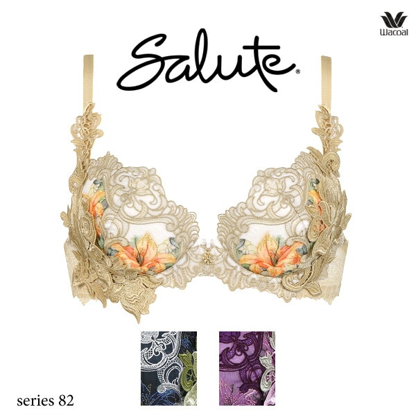 ワコール サルート 82G ブラジャー BTJ482 3/4カップワイヤー P-up