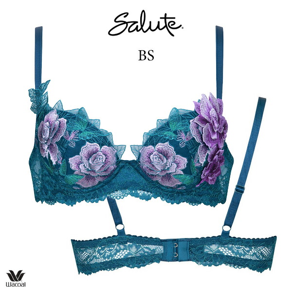 ワコール サルート 83G ブラジャー BTJ483 3/4カップワイヤー P-up