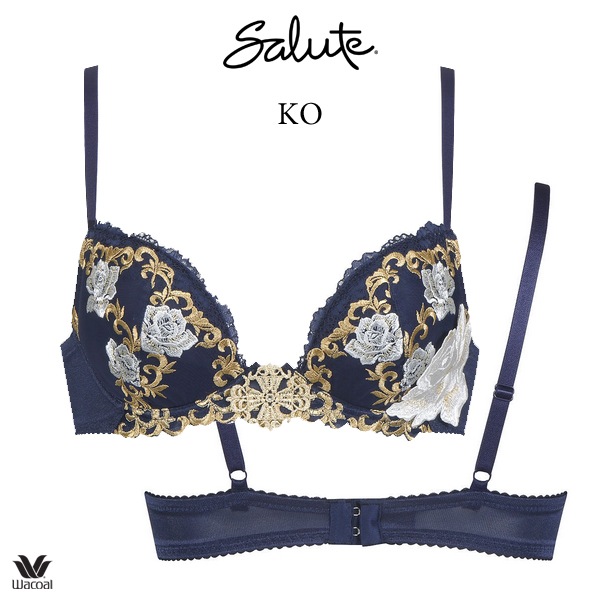 ワコール サルート 73G ブラジャー BTJ773 3/4カップワイヤー フロント