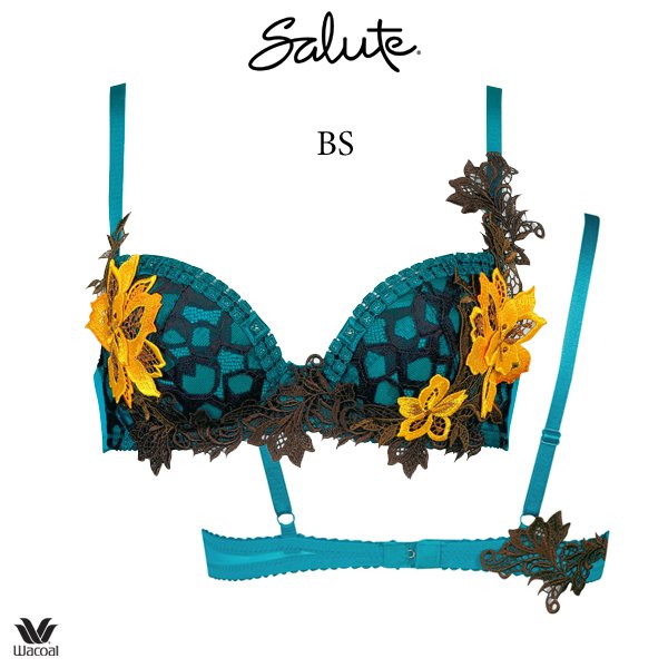 ワコール サルート 44G ブラジャー BTJ444 3/4カップワイヤー P-up