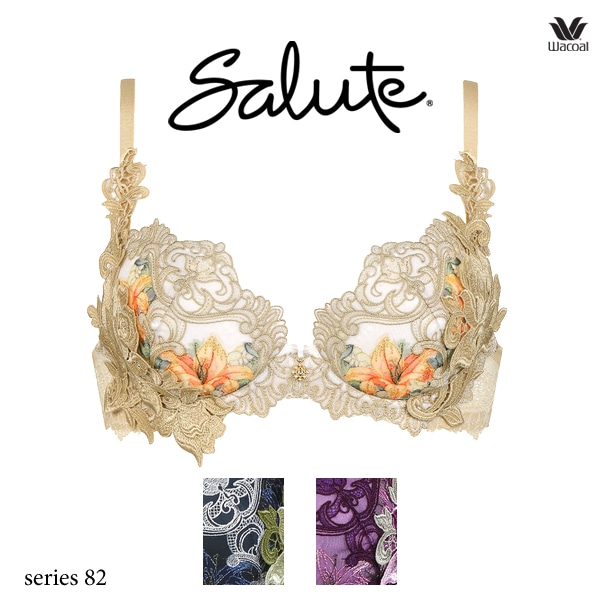 ワコール サルート 82G ブラジャー BTJ482 3/4カップワイヤー P-up