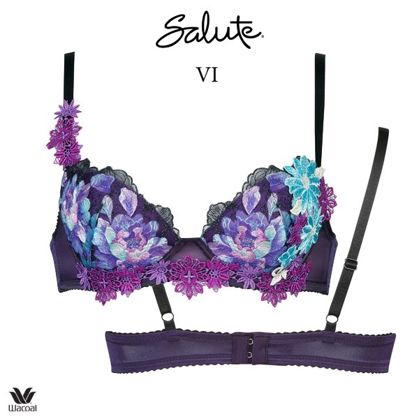 ワコール サルート 51G ブラジャー BTJ451 3/4カップワイヤー P-up