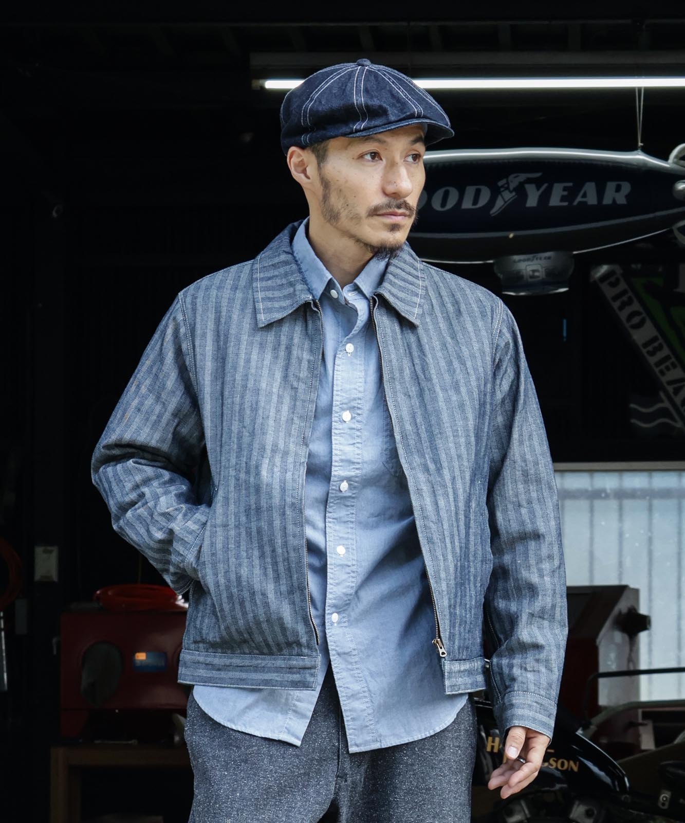 Herringbone Denim Sports Jacket / ヘリンボーンデニムスポーツ