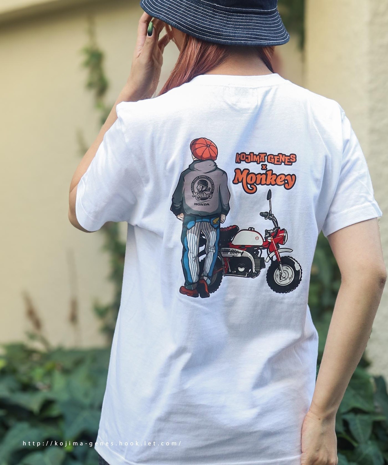 Honda Collab Monkey Combo T-shirt White / ホンダコラボ モンキー