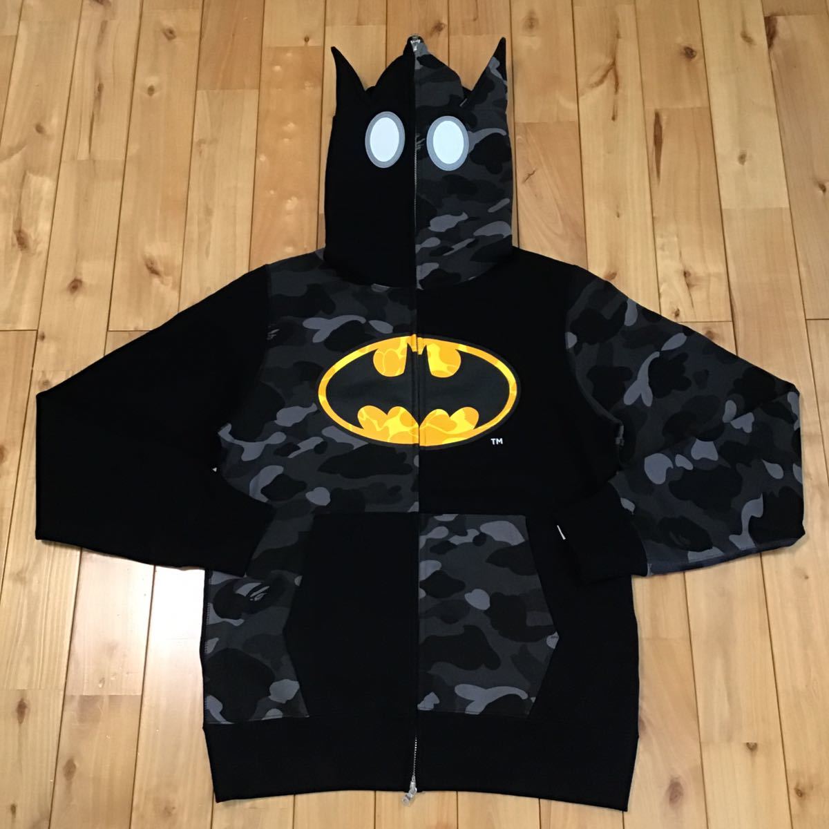 ☆新品☆ DC comics × BAPE BATMAN パーカー Lサイズ a bathing ape