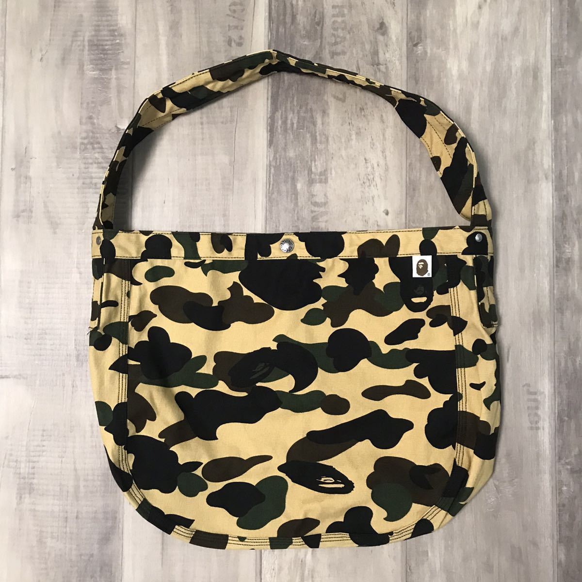 BAPE ショルダー トートバッグ 1st camo yellow a bathing ape エイプ