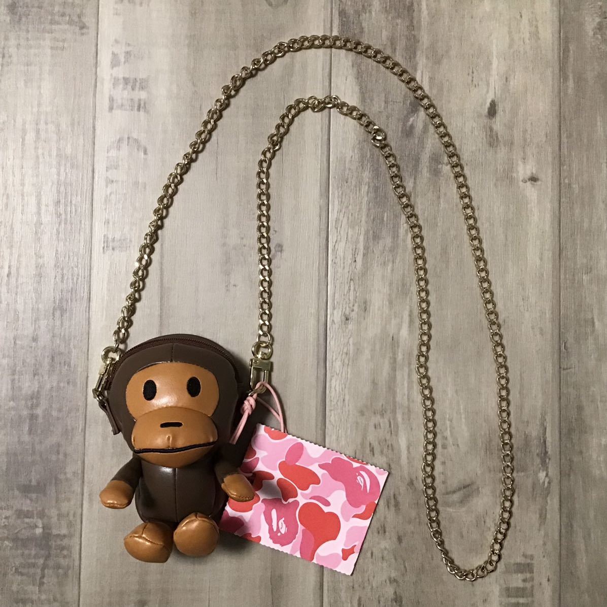 ☆新品☆ BABY MILO PLUSH DOLL CHAIN shoulder BAG a bathing ape