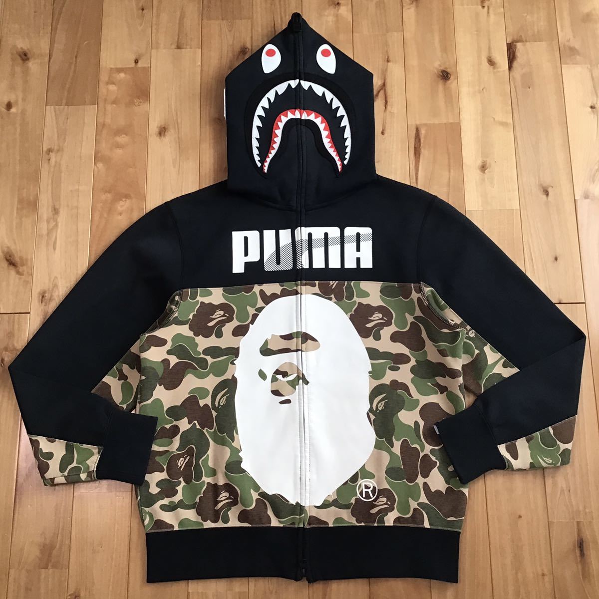 PUMA × BAPE シャーク パーカー Mサイズ shark full zip hoodie a