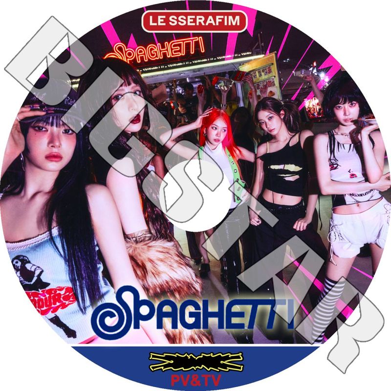 K-POP DVD LE SSERAFIM 2025 2nd PV/TV - SPAGHETTI HOT CRAZY EASY