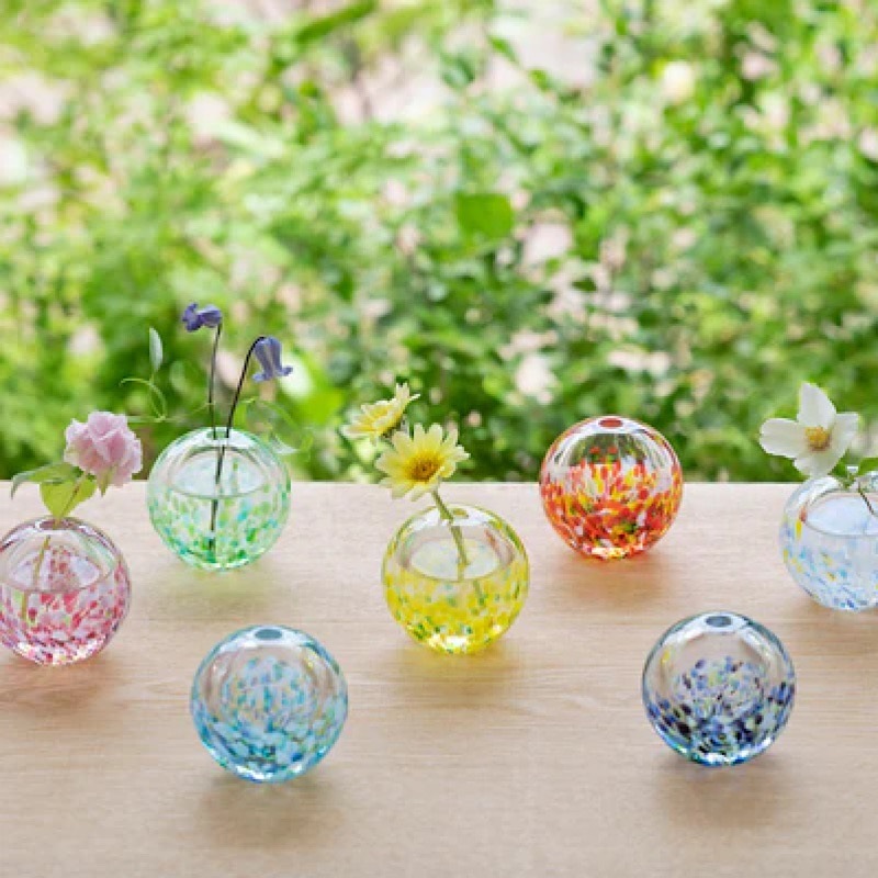 津軽びいどろ 彩手鞠 夏空 | 花器・花瓶,ガラス器 | フラワーショップ花楽