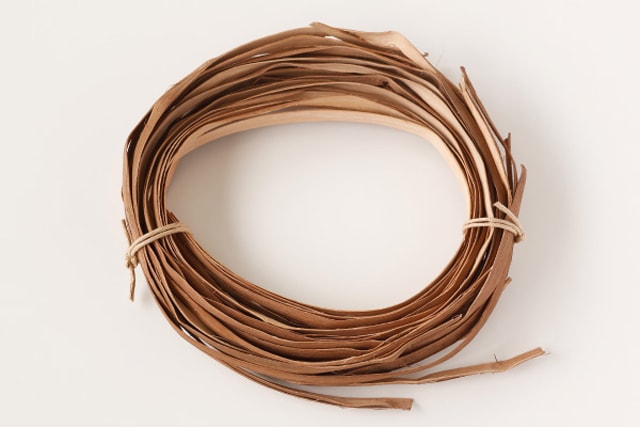 やまぶどうひご10本組み (約)長さ60～70cm (約)幅8mm | 手作り部材