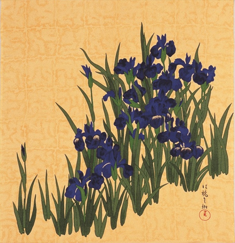 絹のふろしき 尾形光琳 かきつばた 68cm | すべての商品 | 唐草屋