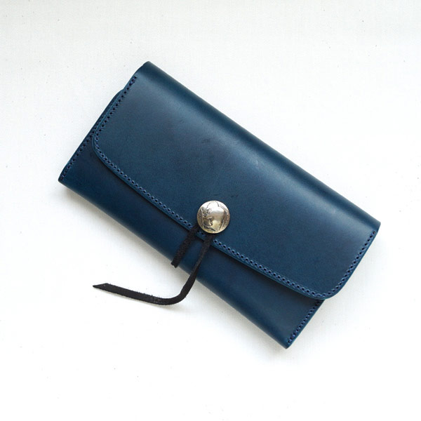 革蛸謹製ロングウォレット TYPE-E- 月夜 | 革蛸謹製ロングワレット,革