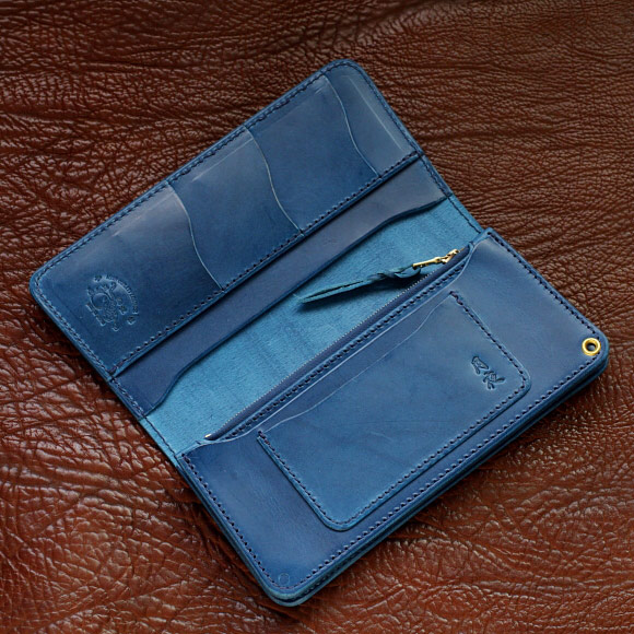 革蛸謹製 台形ロングワレット（ファーストタイプ）月夜 | 革蛸レガシー