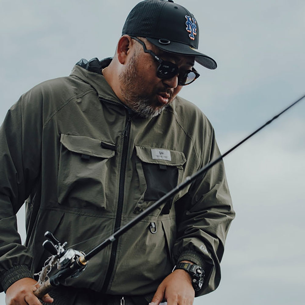 NEW ERA フィールド トラックジャケット Angler Collection オリーブ