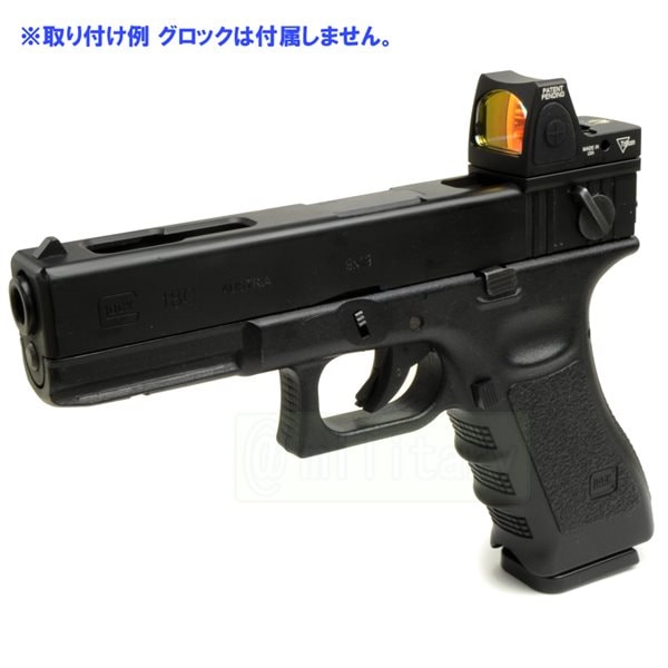 RMR タイプ コンパクトドットサイト グロック用マウント付き ブラック