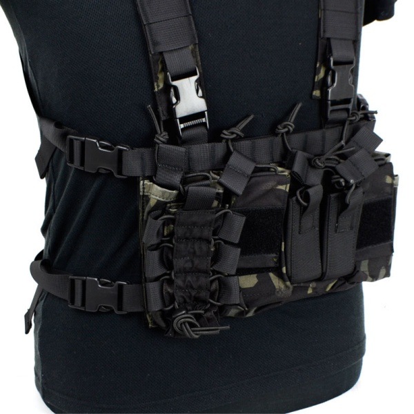 コンパクト チェストリグ マルチカムブラック | エアガン,ミリタリー