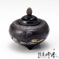 香炉/香器『高岡銅器【玉利久波千鳥香炉/徳色】銅製[空焚き用]』竹中