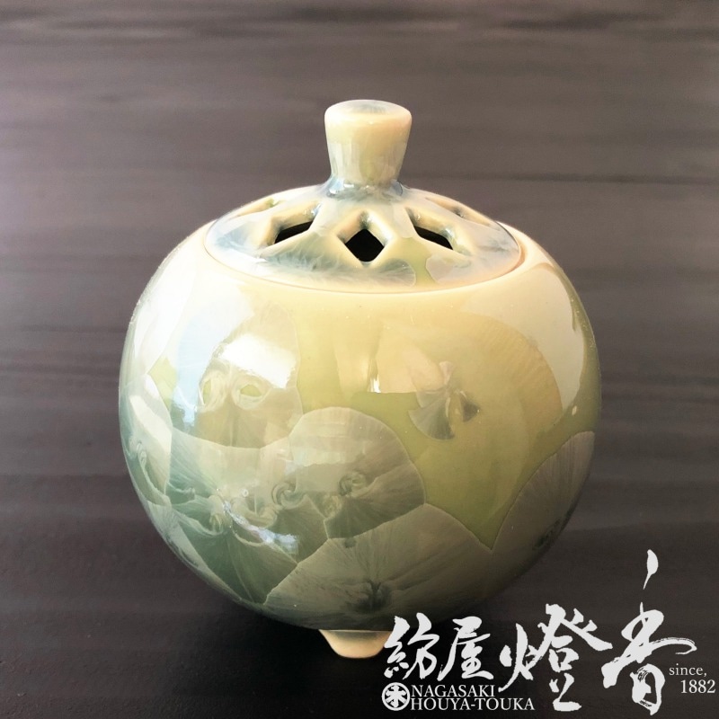 香器『香炉【京華釉・翠(きょうかゆう)-MIDORI-】[京焼・清水焼/陶