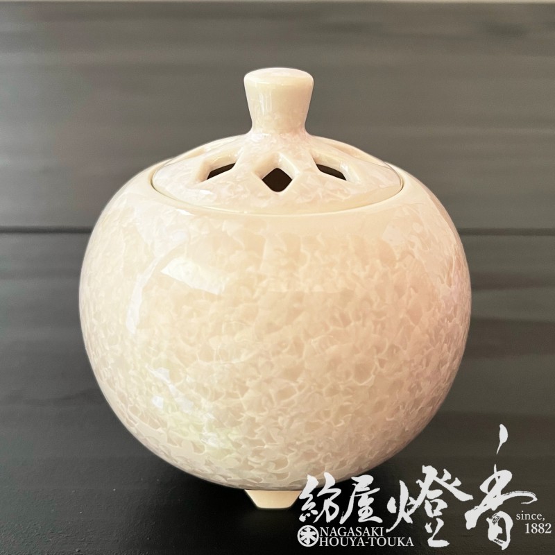 香器『香炉【京華釉・桃(きょうかゆう)-MOMO-】[京焼・清水焼/陶