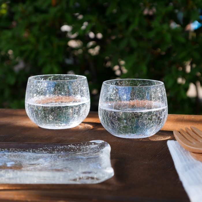氷の華クリスタル 冷茶グラス | 北一硝子 まごころお届け便