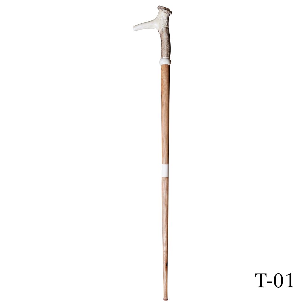 鹿角彫刻 杖 手作り1点もの [T-01] | cane（杖） | EZO SHIKA & Life
